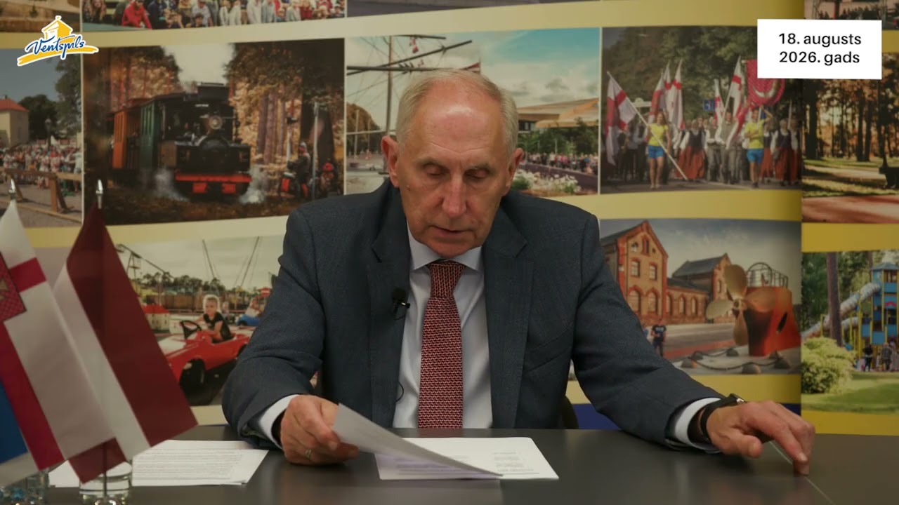 VIDEO: Jānis Vītoliņš par Ventspils pilsētas aktualitātēm – 18.08.2026.