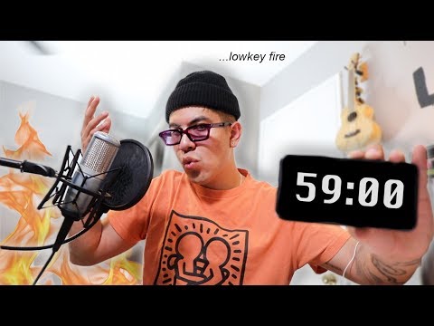 i tried to write a rap song in 1 hour!