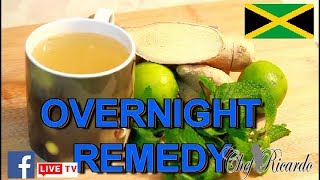 Overnight Remedy For Cold &amp; Flu,How To Detox Your BodyLemon,Ginger .Mint .Honey