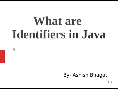 Java Tutorial 7 Identifiers In Java In Detail