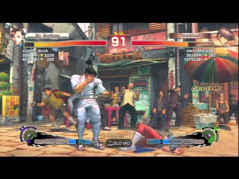sLeePy_NovA (Chun Li) Vs elwoodblues85 (Guy) SSF4 AE Ranked Matches - PSN