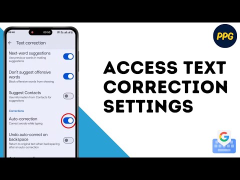 How to Access Google Keyboard  Text Correction Setting ?