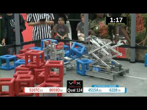 2015 VRC Math Q124 - 5107C 8059D vs 4515A 6328 - 17 to 23 - VEX Worlds 2015 - Math Division