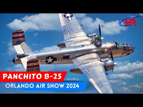 WARBIRD B-25 Bomber "Panchito" Thrills at Orlando Air Show 2024