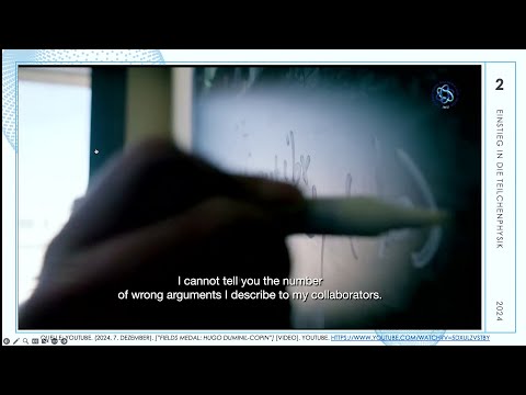 Video Thumbnail: 38C3 - Einstieg in die Teilchenphysik