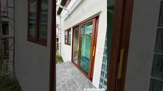 ชุดบานเลื่อนสลับ ลายไม้สักทอง