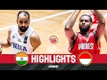 India 🇮🇳 v Indonesia 🇮🇩 | Basketball Game Highlights | FIBA Olympic Pre-Qualif Tournament 2023 Syria