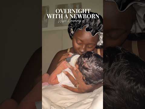 Overnight with a newborn baby #reels #vlog #deliveryvlog #viralvideo #sahm