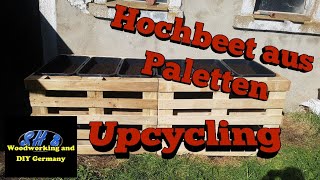 Hochbeet aus Paletten UPCYCLING