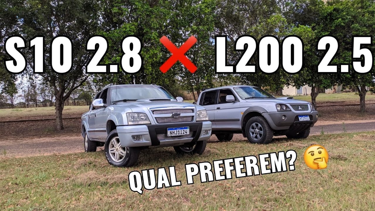S10 MWM ❌ L-200 2.5 - QUAL VOCÊS PREFEREM ? 🔝🤔 #gm #chevrolet #s10 #mitsubishi #l200