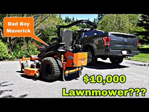 Bad Boy Maverick Review || Check Out This Commercial Zero Turn Lawnmower For Your House!!!