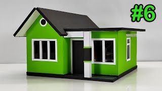 How to Make Simple Miniature House -  Cardboard House Model #6