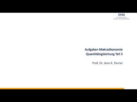 Aufgabe Quantitätsgleichung 05.02