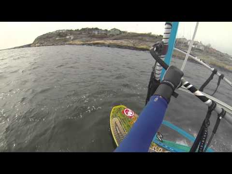 Windsurfing - Early planing in light wind (Gear & how to tips in text below film)