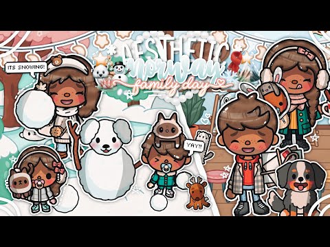 *COZY* Family day in NORWAY 🇳🇴☃️🎍🧣❄️ || *VOICED* 🎙️|| Toca Boca Life World Roleplay ☃️🪷🧣🍪