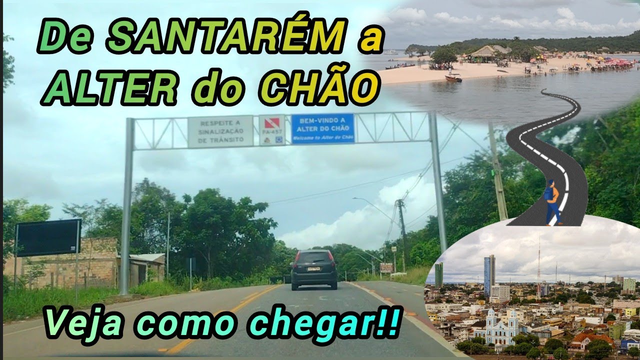 DIRIGINDO de SANTARÉM a ALTER do CHÃO - TRAJETO COMPLETO de CARRO!