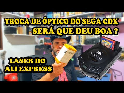 Troca de leitor do SEGA CDX - LEITOR DO ALI EXPRESS - Será que consegui salvar o CDX? Confira!!!