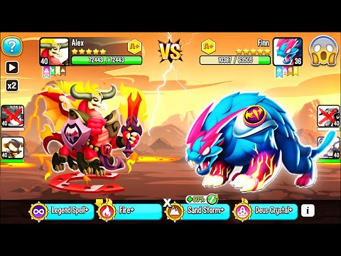 Dragon City: Warmonger Dragon | NEW League Battle 400 [MAX LEVEL] 😱