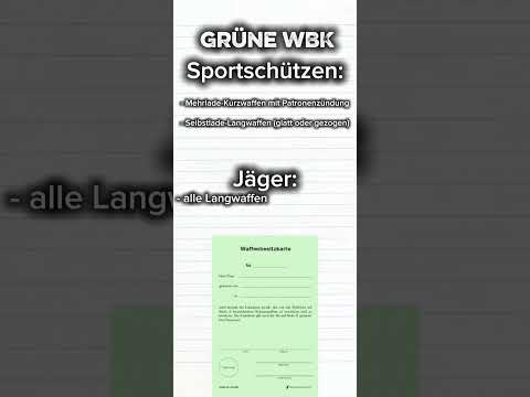 Die 3 Waffenbesitzkarten erklärt -einfach & verständlich! https://waffen-sachkunde.org