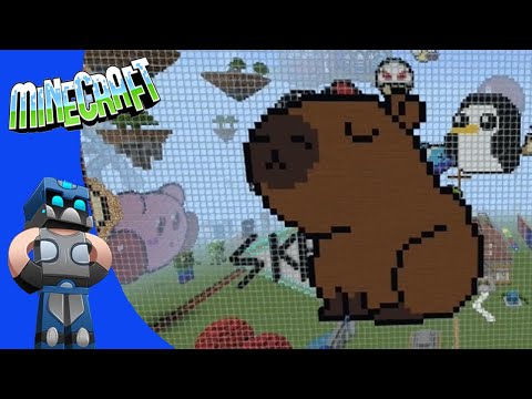 kaza013 - Capybara Pixel art Minecraft Tutorial / How to make a Capybara in Minecraft Pixel art