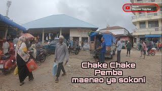 Chake Chake Pemba maeneo ya mjini sokoni na stand ya daladala @DiscoverZanzibar