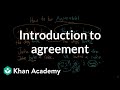 Introduction to agreement | The parts of speech | Grammar | Khan Academy