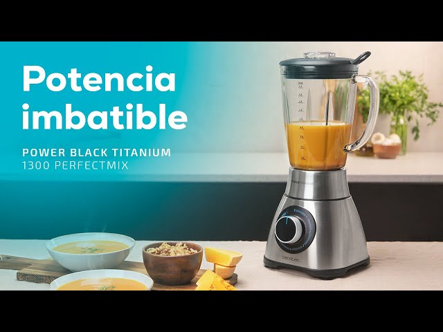 Cecotec Power Black Titanium 1300 PerfectMix Batidora de Vaso 1300W Reacondicionado video