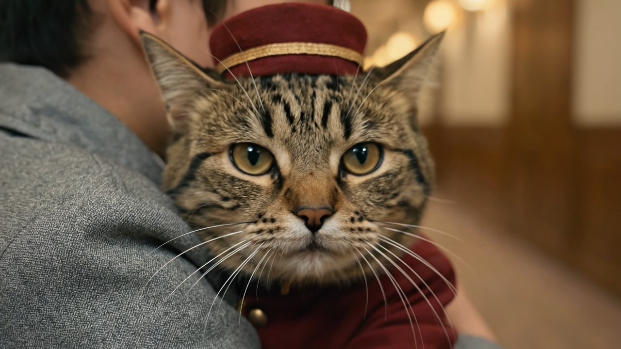 【単発バイト猫のハル】ハル、ベルボーイのバイト！🧳 🐾🏨