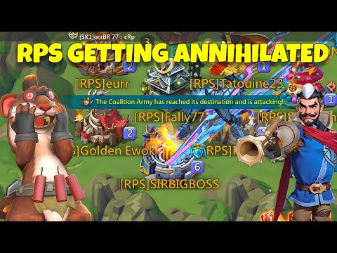 Lords Mobile - RPS players getting destroyed back to back. ocrBR 77 is on fire!