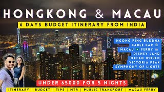 HongKong and Macau budget itinerary from India | Travel guide | travel tips