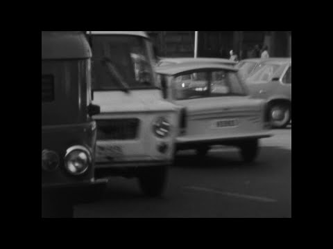 1977 Budapest - Eastern Block Cars  &  Women Gazing into the Window of a Shoe Store to Jazzy Music