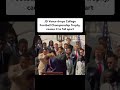 JD Vance DROPS AND BREAKS College Football Championship Trophy