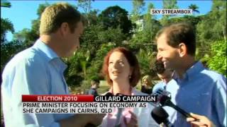 Election 2010 - 'Real Julia' crashes David Lipson's report