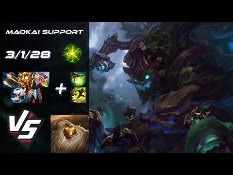 SUPPORT Maokai vs Bard - NA Grandmaster Patch 25.24