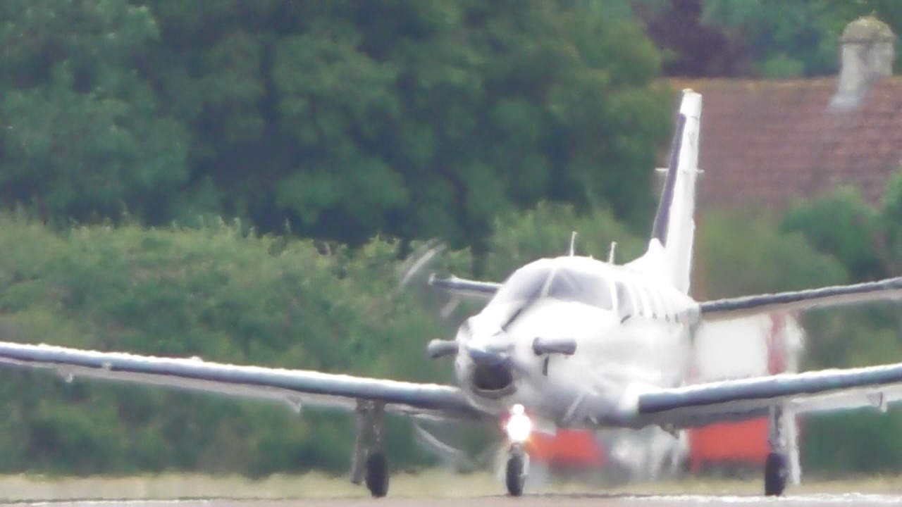 French air Force socata TBM 700 147 XS departs RIAT Air Show Fairford 2017 15jul17 1250p