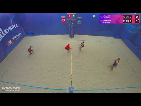 10:30 A. Pasazhin / I. Horiaiev - B. Moldovan / M. Anhelov 28.10.2022 | Winners Beach Volleyball