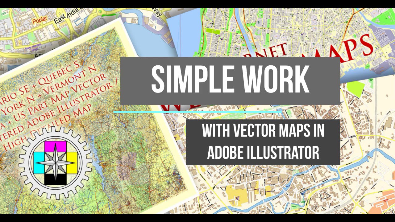 How to work with vector maps in Adobe Illustrator