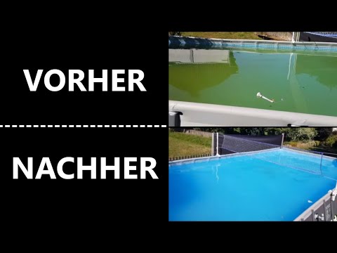 Green Poolwater ?  Here is a tutorial how to make it blue again in 5 minutes!