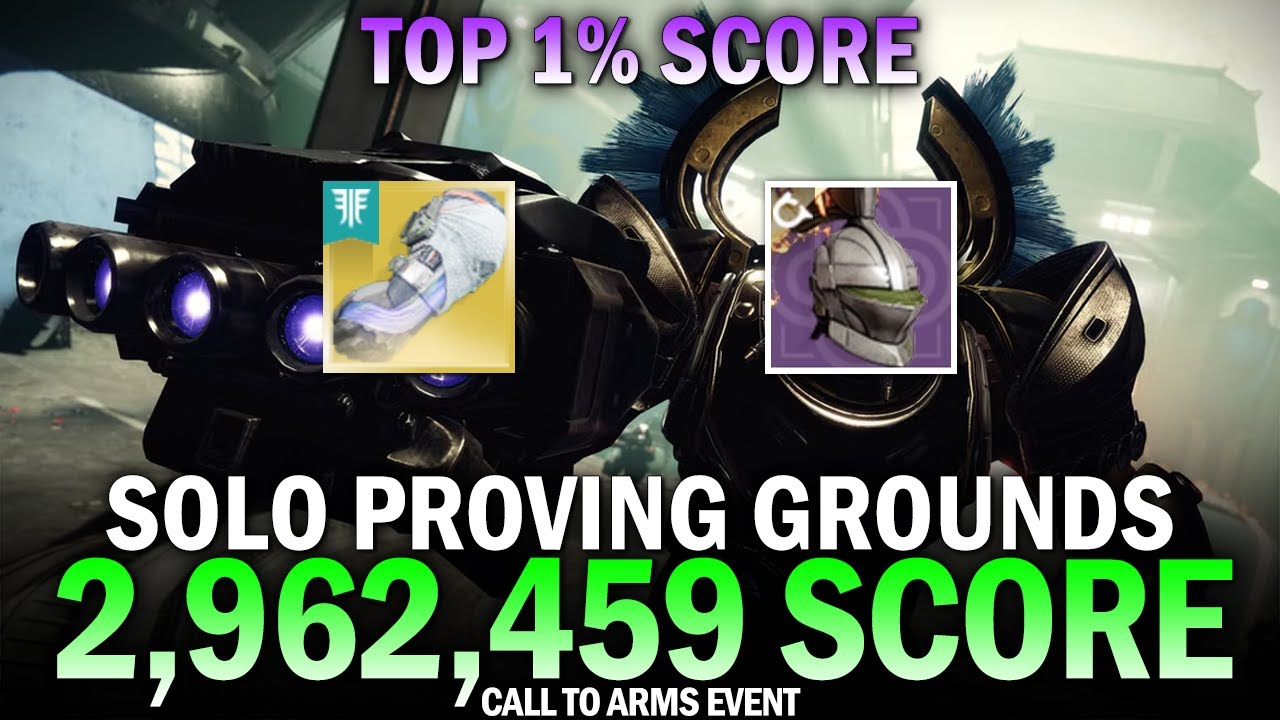 Solo Proving Grounds 2,962,459 Score - Top 1% Score w/ Contraverse Hold [Destiny 2]
