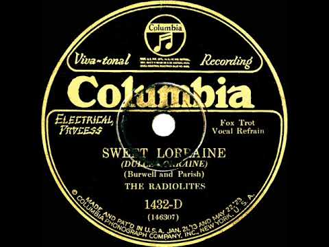 1928 Radiolites - Sweet Lorraine (Scrappy Lambert, vocal)