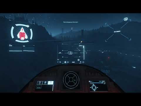 Star Citizen 3.7.1 - M64 - Refuel, rearm, repair - 1% fuel landing