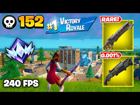 152 Elimination "RANKED RELOAD” Gameplay Wins (Fortnite Chapter 7 Keyboard & Mouse)