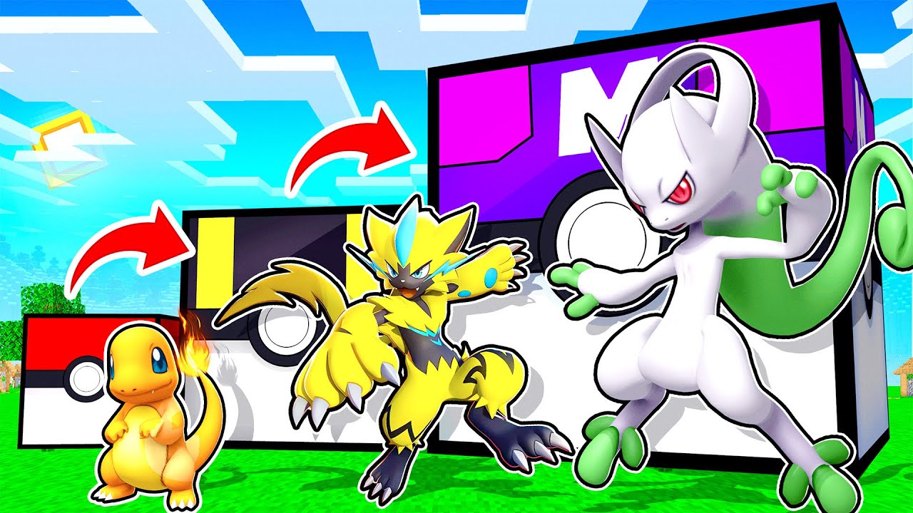 Opening GIANT Lucky Blocks To  Get GOD POKEMON In MINECRAFT!