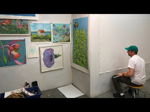 How to Stretch a GIANT Piece of Watercolor Paper