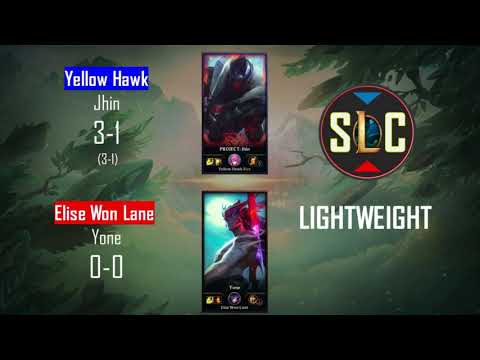 SLC LW: Yellow Hawk vs Elise Won Lane - [ Jhin vs Yone ]