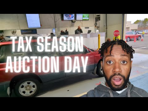 Turning $1,000 To $100,000 Part 8 - How To Flip Cars - Tax Season Auction Day!