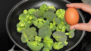 Just pour the eggs over the broccoli! A quick and incredibly tasty recipe!