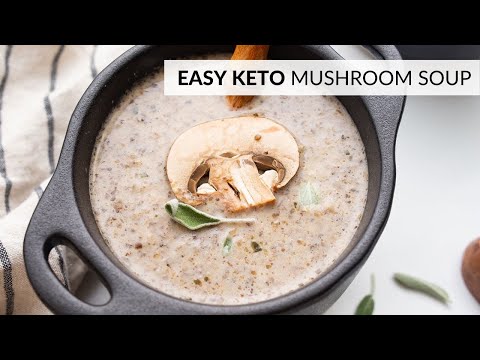 The BEST KETO Mushroom Soup! Only 5 Ingredients