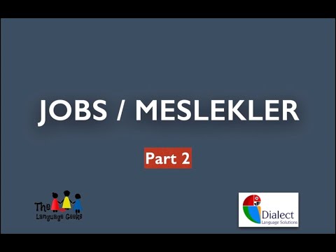Jobs in Turkish - Meslekler 2