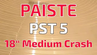 Video thumbnail for PAISTE PST 5 18" Medium Crash by TABRI VIDEOS